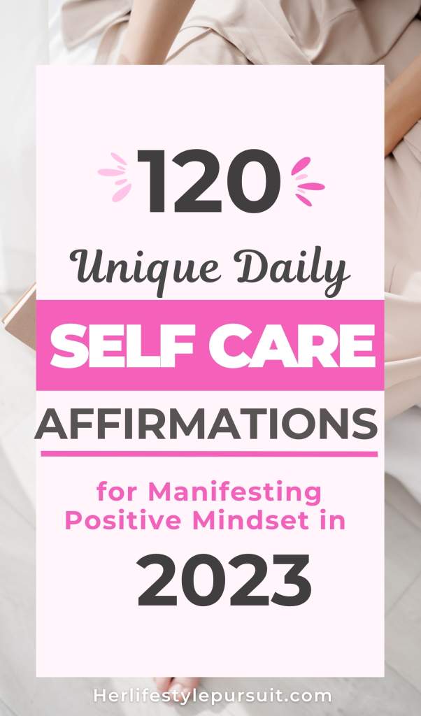 Positive selfcare affirmations