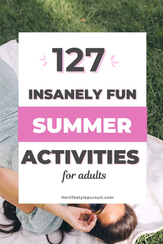 Fun summer activities for adults in 2023